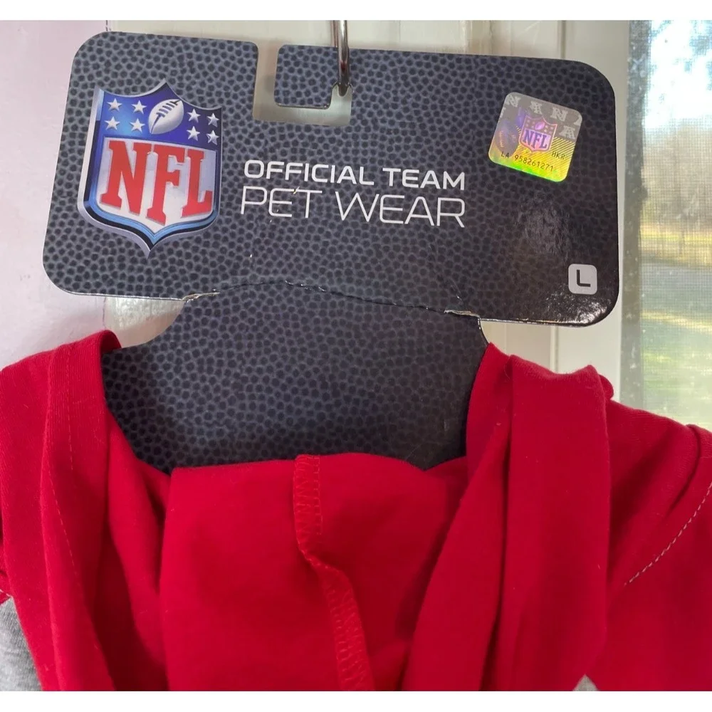 NFL‎ Kansas City Chiefs Dog Cat Pet Large Hoodie Shirt Offical NFL Licensed NEW